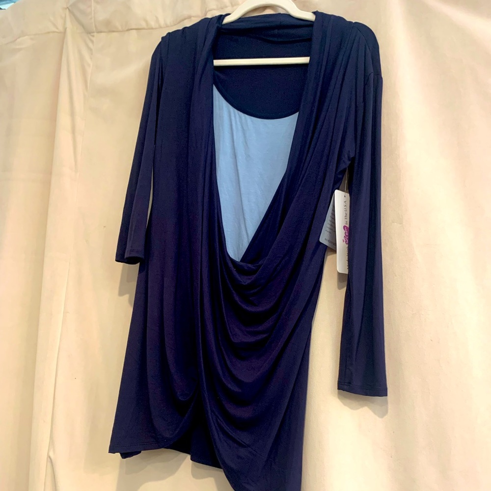 SAVI MOM maternity/nursing tunic, NWT size L